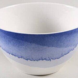 Lenox Indigo Watercolor Stripe Coupe Cereal Bowl